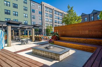 Outdoor grilling area & fire pit